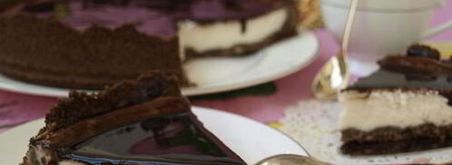 сырный чизкейк с шоколадом. Шаг 8