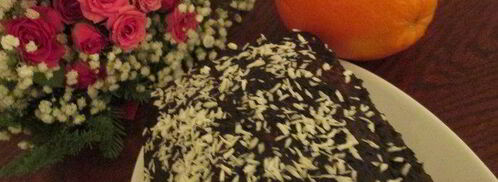 апельсиново-карамельный кекс в шоколадной глазури. Шаг 8