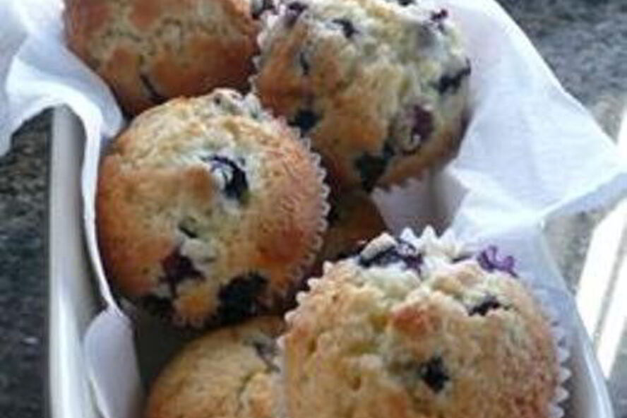 Рецепт черничных кексов ко дню святого валентина