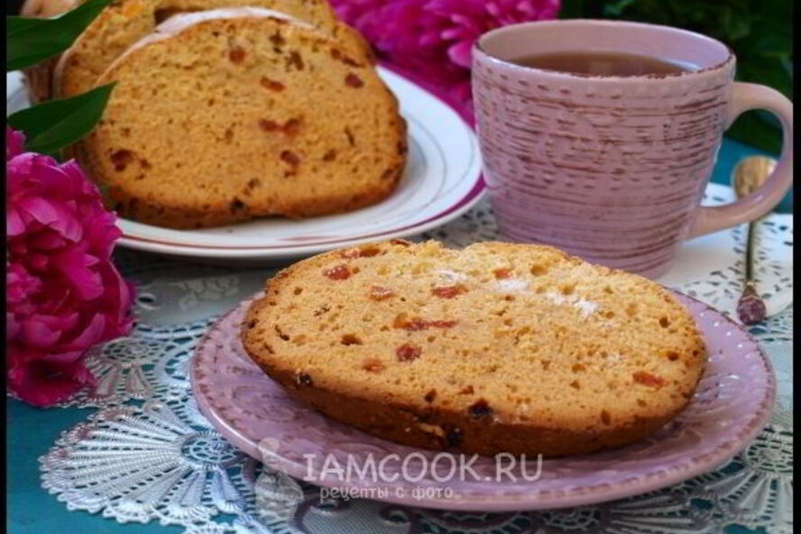 Рецепт кекса с изюмом в хлебопечке
