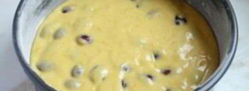 кекс с виноградом. Шаг 6