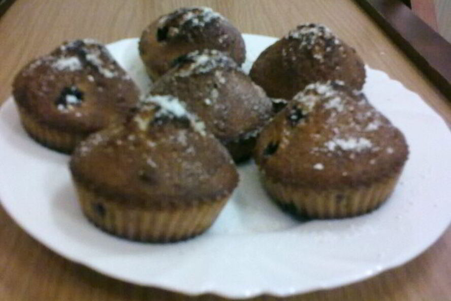 Рецепт кексов кофейных с вишней