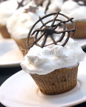 Кексы с паутинкой