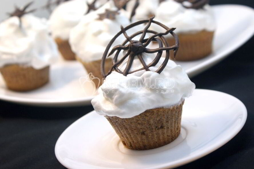 Рецепт кексов с паутинкой