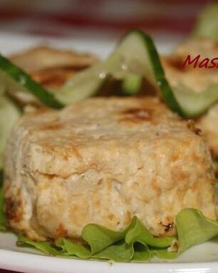 Кексы Удивительные с творогом, курицей и яблоком