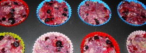 кокосовые кексы с ягодами. Шаг 9