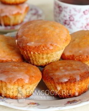 Лимонные кексы в силиконовых формочках