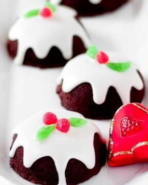 Новогодние шоколадные капкейки