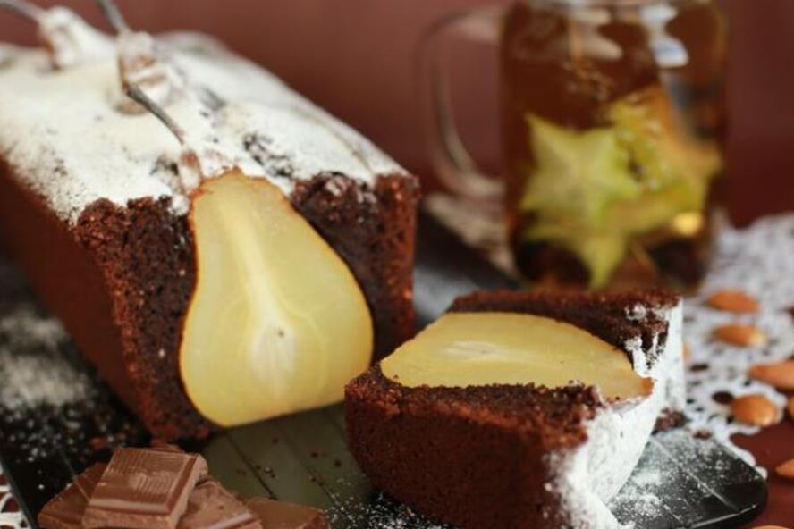 Рецепт польского шоколадно-грушевый кекс