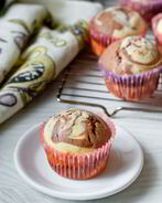 Шоколадно-лимонные мраморные кексы