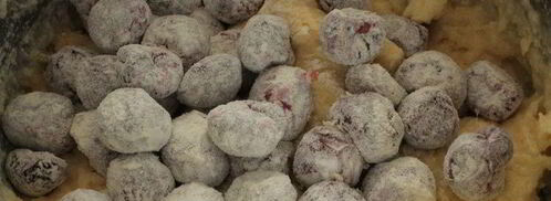 творожный кекс с вишней. Шаг 4