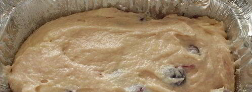 творожный кекс с вишней. Шаг 5