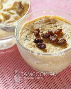 Творожный кекс в микроволновке