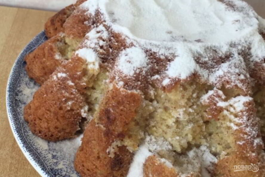 Рецепт творожного лимонно-банановый кекс