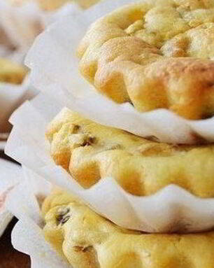 Творожные кексы с бананом и киви