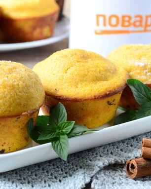 Тыквенно-кукурузные кексики