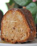 Яблочный кекс с глазурью