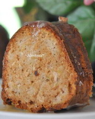 Яблочный кекс с глазурью