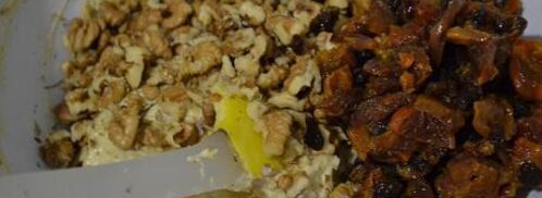 зимний кекс с орехами и сухофруктами. Шаг 6