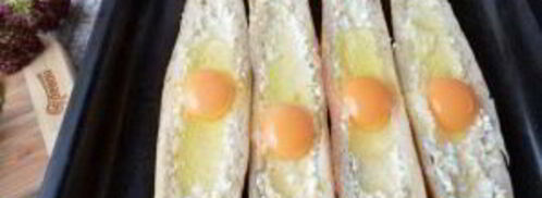 хачапури по-аджарски в багете. Шаг 4