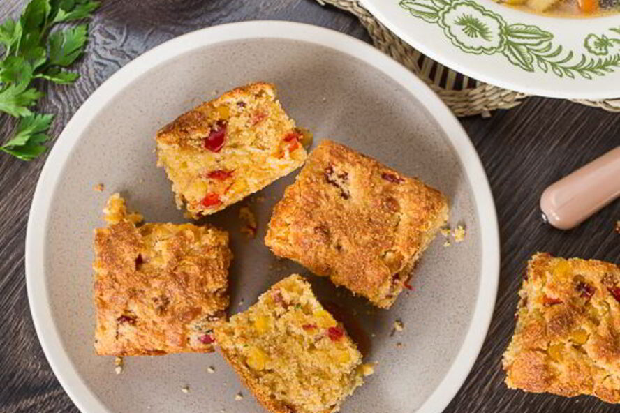 Рецепт кукурузного хлеба с сыром