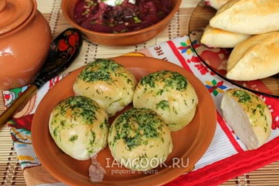 Рецепт пампушек с чесноком к борщу