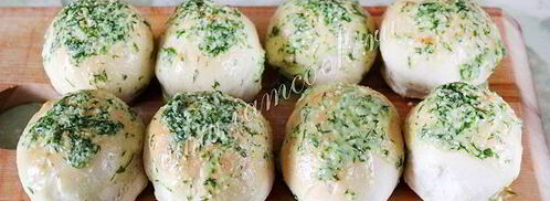 пампушки с чесноком к борщу. Шаг 8