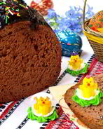 Шоколадный сладкий хлеб в хлебопечке