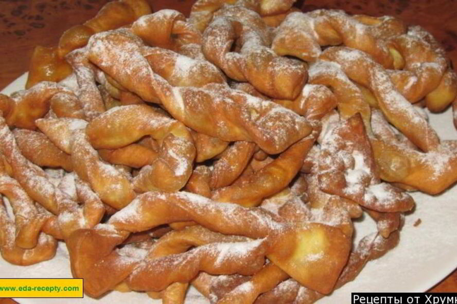 Рецепт хвороста жареного в масле
