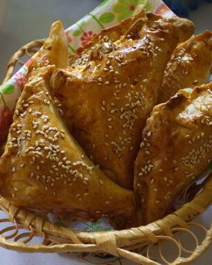 Конвертики из бездрожжевого слоеного теста