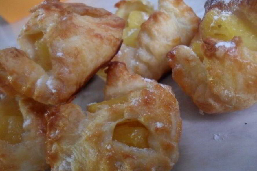 Рецепт конвертиков с ананасом