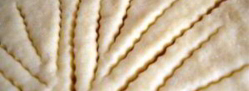 конвертики с яблоками из творожного теста. Шаг 3