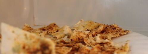 чипсы из лаваша со сметаной и сыром. Шаг 5