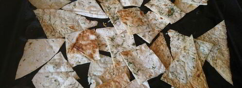 чипсы из лаваша. Шаг 7