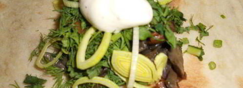 грибы в лаваше. Шаг 4