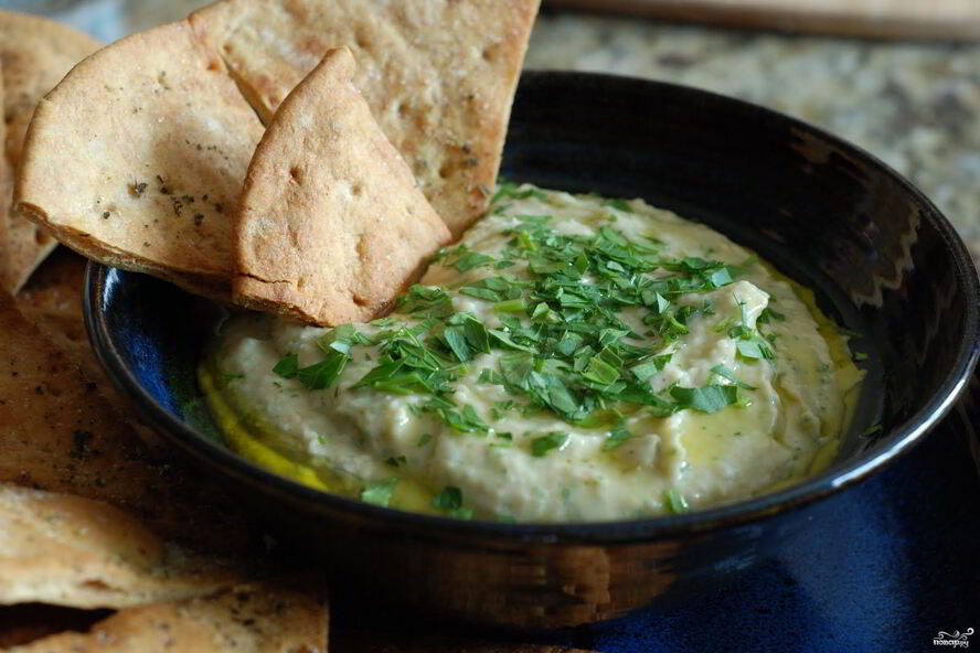 Рецепт хрустящего лаваша с фасолевой намазкой