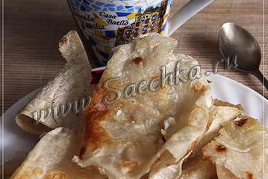 Рецепт кофе с чипсами из лаваша