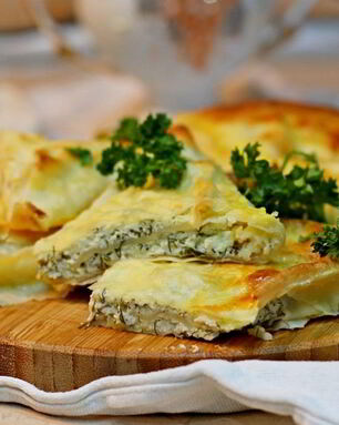 Конвертики из лаваша с творогом