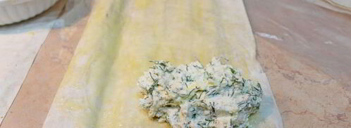 конвертики из лаваша с творогом. Шаг 4