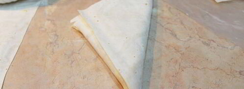 конвертики из лаваша с творогом. Шаг 6