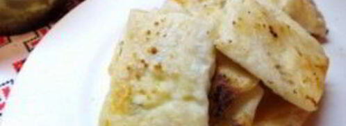 конвертики с творогом из лаваша. Шаг 6