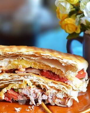 Копченые куриные окорочка в лаваше