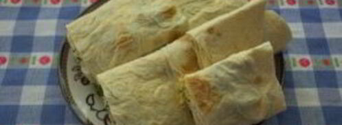 лаваш с брынзой и зеленью. Шаг 8