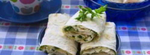 лаваш с брынзой и зеленью. Шаг 9