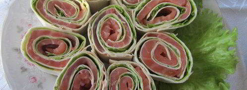 лаваш с красной рыбой. Шаг 5