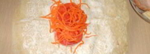 лаваш с морковью и сыром. Шаг 3