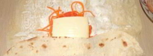 лаваш с морковью и сыром. Шаг 5