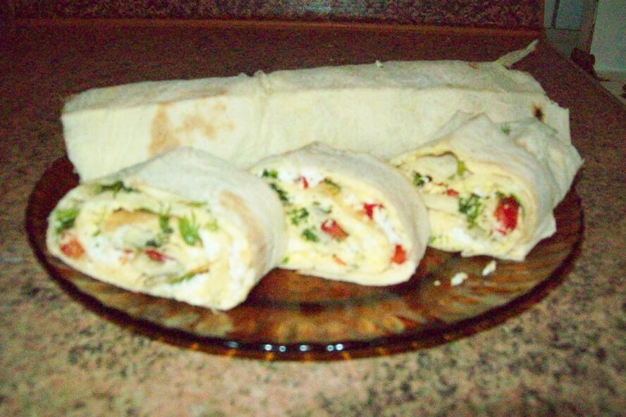 Рецепт лаваша с сырной начинкой