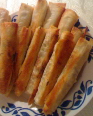 Лаваш с сыром и зеленью