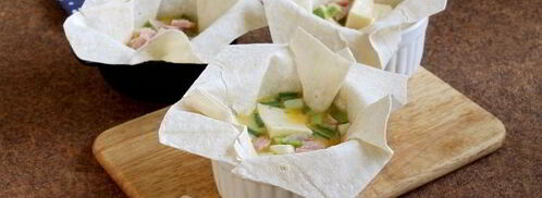 лаваш с ветчиной и яйцом. Шаг 6